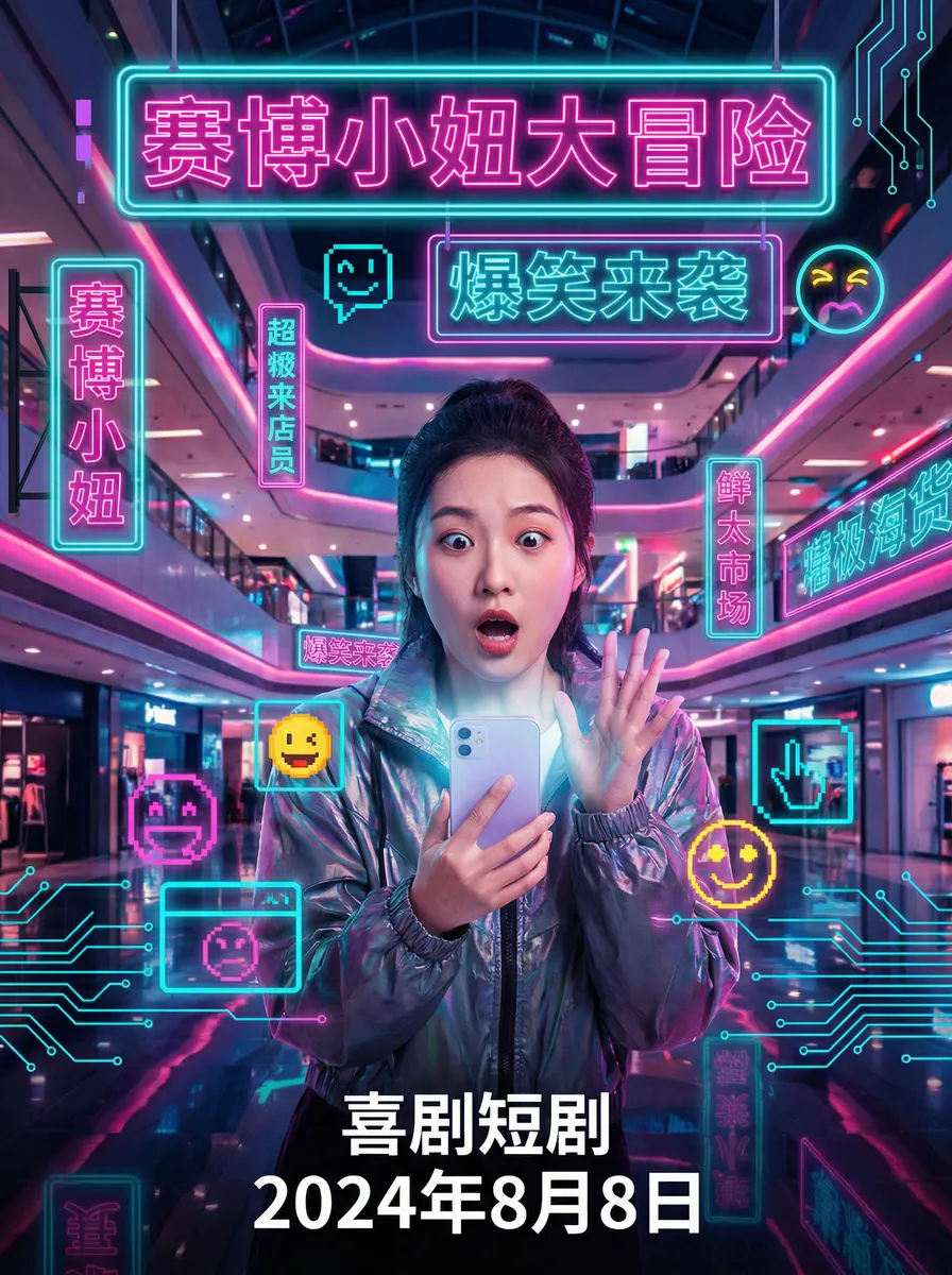 《媳妇的美好时代》 搞笑喜剧短剧 - 赛博小妞大冒险海报